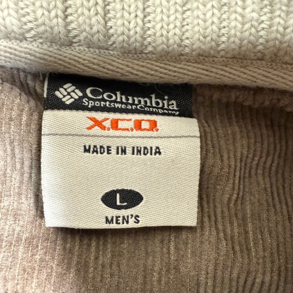 Columbia XCO Sweater Mens L‎ Beige Long Sleeve Henley Pullover Outdoor Adult - Picture 3 of 9
